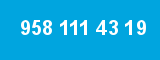 958 111 43 19 958 111 43 19